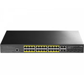 Switch CUDY GS2028PS4, 24-Port Layer 2 Managed Gigabit PoE+ Switch with 4 Gigabit Combo Ports, 300W GS2028PS4-300W