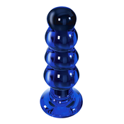ToyJoy Buttocks The Radiant Glass Buttplug Blue