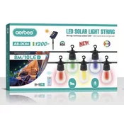 Aerbes Ambient LED Solarni Trak 8 M z Daljincem - Več načinov delovanja RGB