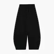 Cropp - Pantalone s aplikacija - CRNO