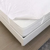 shumee Zaščita za vzmetnico 80x180 bombažna frotirja, zračna in vodoodporna bela