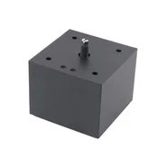 Nogica 706R štelujuca 75x75 H=60 Black ( 440-109 )