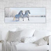 Wallity Dekorativna slika na platnu, 30x80cm, Šarena