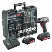 Metabo Metabo BS 18 mobilna radionica, akumulatorska bušilica-odvijac 18 V 2 Ah Li-Ion uklj. 2. akumulatora, uklj. dodatna oprema, uklj