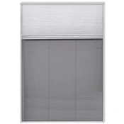 Vidaxl Plisse Komarnik za Okno Aluminij 160 x 80 cm s Senčnikom
