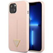 Guess GUHCP13MSLTGP iPhone 13 6,1 pink hardcase Silicone Triangle (GUHCP13MSLTGP)