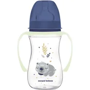 Canpol babies Sleepy Koala Easy Start Anti-Colic Bottle Blue 3m+ otroška steklenička proti krčem 240 ml za otroke
