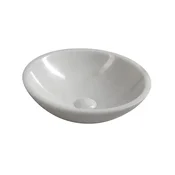Sapho - Nadpultni umivalnik BLOK O 40 cm marmor/bela