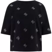 Guess SILVY 4G SS CN T-SHIRT V6GI18 K2985 Črna