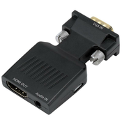 PremiumCord pretvornik VGA v HDMI z avdio vhodom in avdio kablom