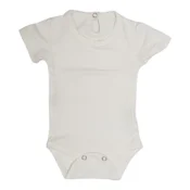 LUPO BAMBINO Bodi za bebe kratkih rukava, Beli