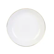 shumee Pearl Gold globoki krožnik 20 cm bel