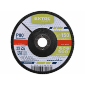 Extol Craft Lamelni disk poševni korund, P80, O 150mm