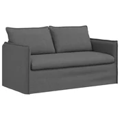 Vidaxl Kavč Temno siva 156 x 82 x 85 cm blago