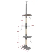 Praskalnik za mačke CT13 44 x 25 x 220-285 cm Happet - Praskalniki