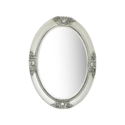 Den Stensko ogledalo v baročnem stilu 50x70 cm srebrno