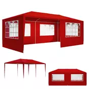 Paviljon za zabave NEAPOL, 3x6m, rdeč Jurhan
