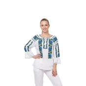 Rody’s forever Bluza za k noši Damenbluse IL26, optisch weiß/grün , marimea 3XL bela