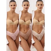 Trendyol Milla Ženski set donjeg veša Thmaw26Ku00019, 3 komada, Smedi