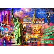 BlueBird - Puzzle New York svetloba - 500 kosov