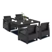 Set vrtnega pohištva Corfu duo z mizo Melody