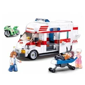 SLUBAN Kocke Ambulantno vozilo sa figurama, 328 komada A072636