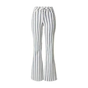 Kamila Šikl Kavbojke Striped flared jeans modra / bela