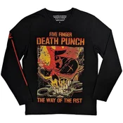 Five Finger Death Punch The Way Of The Fist (Back & Sleeve Print) Black M Majica