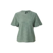 VERO MODA Majica VMTASSA  temno zelena