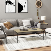 Stolic za kavu boja hrasta 100 x 50 x 35 cm konstruirano drvo