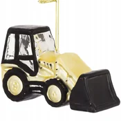 steklena kroglica figurica buldožer traktor turneja božično drevo obesek