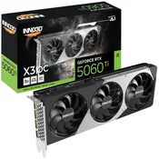 inno3D GeForce RTX 5060 Ti X3 OC 16GB GDDR7, 128-bit, 1x HDMI / 3x DP (N506T3-16D7X-191073L) grafična kartica