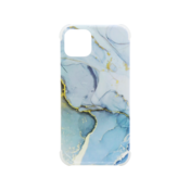 Chameleon Apple iPhone 13 - Gumiran ovitek (TPUP) - Marble - modro-zlat