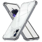 Silikonska futrola s ojacanim rubovima za Nothing Phone (1) - Prozirna KP30015