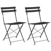 Sklopiva stolica za vrt 2 pcs Antracit 42 x 46 x 82cm Metal