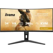 iiyama G-Master Gold Phoenix GCB3486WQSCP-B1 86,4cm (34) UWQHD VA Gaming Monitor Curved 21:9 DP/HDMI/USB-C PD96W 240Hz 0,4ms Sync