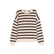 Bershka Pulover BLOBER ecru/črna