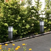 LCD Podstavna svetilka 1265 z letvami grafit - Sodobni - Kovina