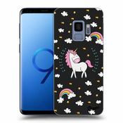 Crna silikonska maskica za Samsung Galaxy S9 G960F - Unicorn star heaven