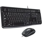 LOGITECH MK120 Corded Combo - BLACK - USB - US INTL