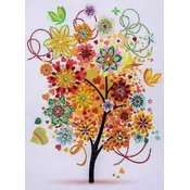 shumee Diamantno vezenje Poletno drevo 45x55 cm