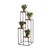 Stalak za cvece 110x40 cm crna/smeda
