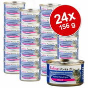 Feline Porta 21 ekonomično pakiranje 24 x 156 g - Tuna s papalinama