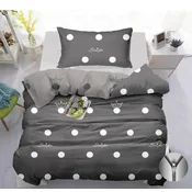 Pamucna posteljina CROWN tamno siva Dimenzije posteljine: 70 x 90 cm | 140 x 220 cm