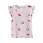 NAME IT Majica NMFJOVINER limona/jelka/rosé/temno rdeča