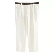 Next Chino hlače  ecru / temno rjava