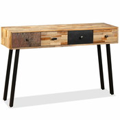 MAISON CHIC konzolna miza - miza ob steni iz masivne predelane tikovine 120x30x76 cm, (21786596)