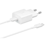 Polnilnik Samsung EP-T1510EWE + EP-DA705BWE 15W potovalni polnilec + USB-C/USB-C podatkovni kabel bel (OOB Bulk) (57983112611)