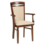 Blagovaonska stolica s naslonom za ruke Bawaria - Orah/smeđa