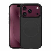 Ovitek za iPhone 17 Pro Max/18 Pro Max – silikonski MagSafe, črn